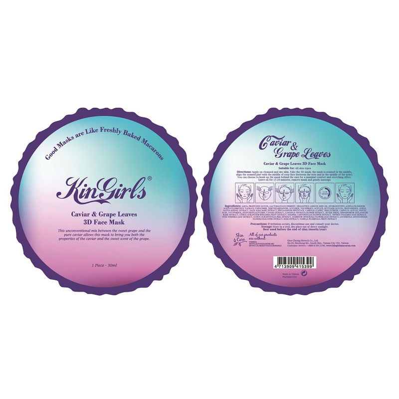 KinGirls Caviar & Grape Leaves 3D Face Mask