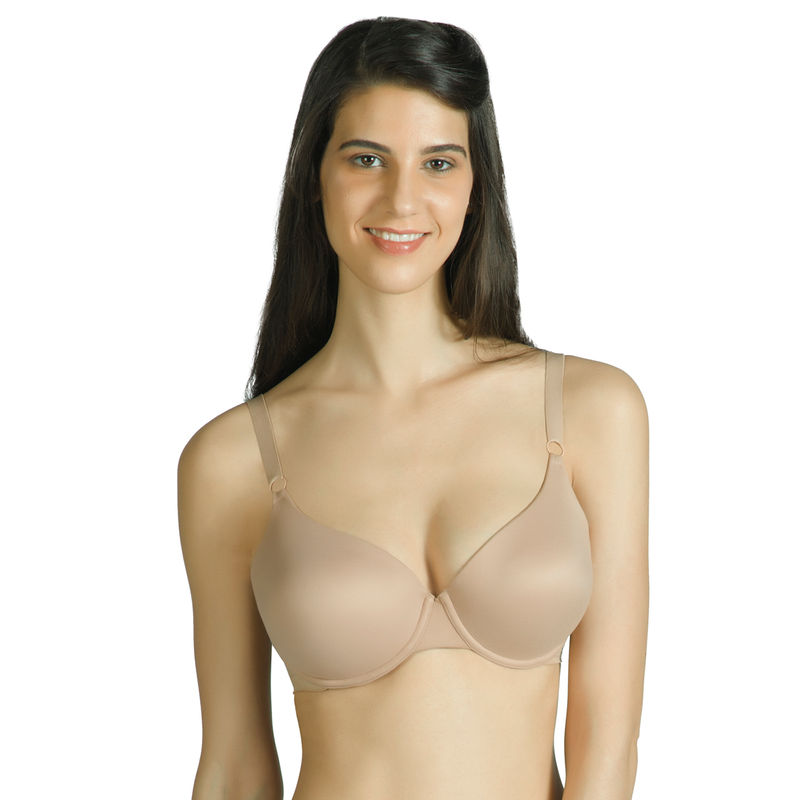 Amante Comfy Wings Padded Wired T-Shirt Bra - Nude (40D)
