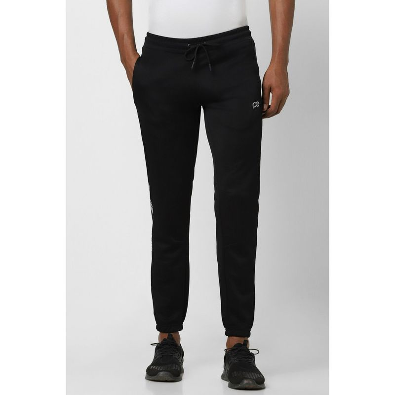 Peter England Men Black Solid Casual Jogger (30)