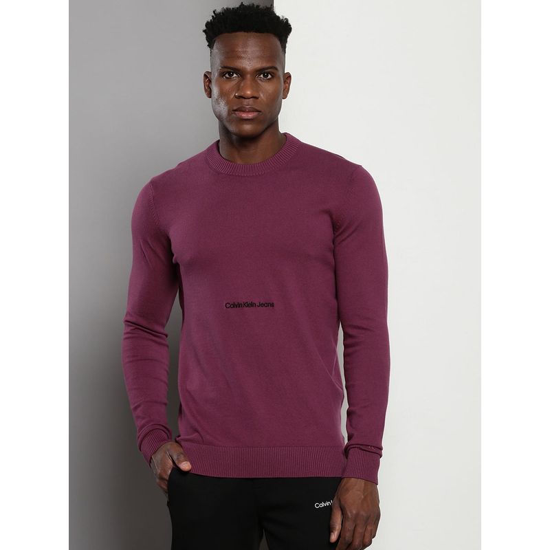 Calvin Klein Men Pink Color Sweater (S)