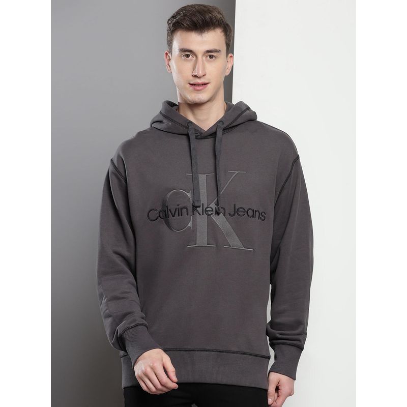 Calvin Klein Men Grey Color Sweatshirt (XS)