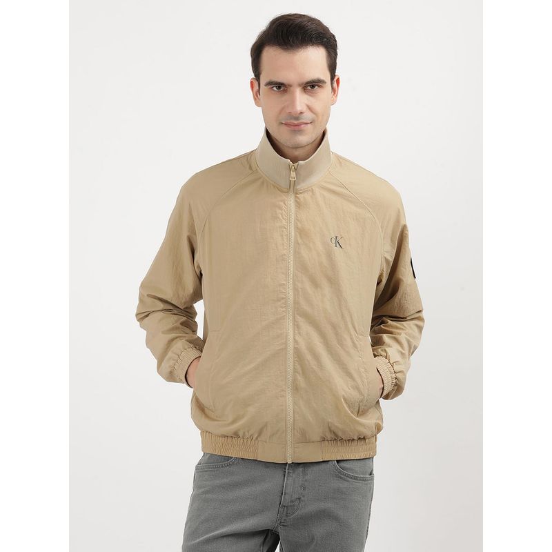 Calvin Klein Men Beige Color Jacket (L)