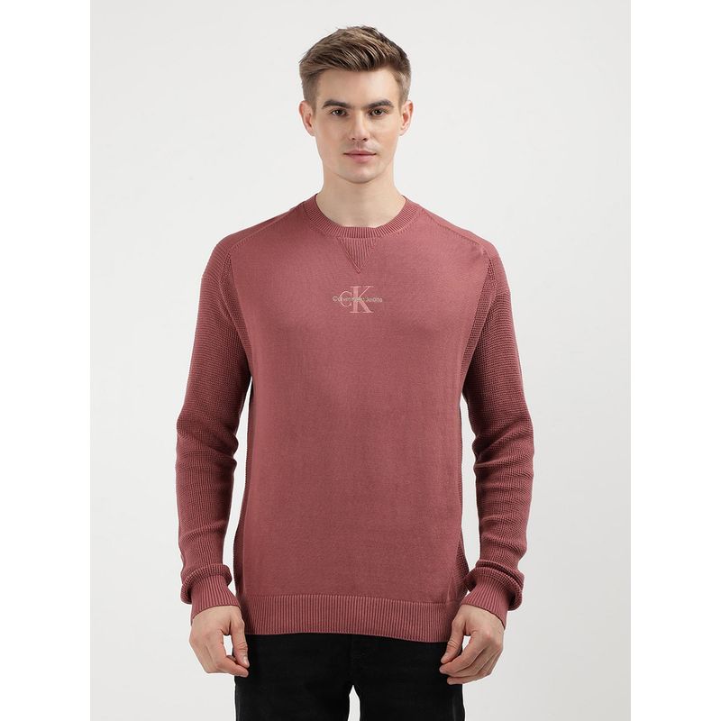 Calvin Klein Men Red Color Sweater (M)