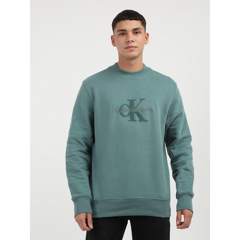 Calvin Klein Men Green Color Sweatshirt (S)