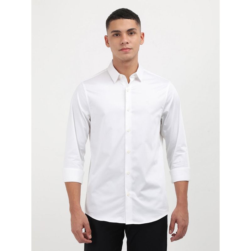 Calvin Klein Men White Color Shirt (S)