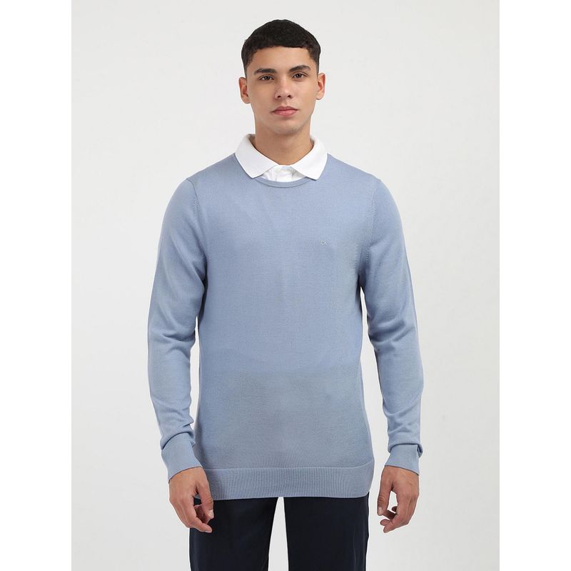 Calvin Klein Men Blue Color Sweater (L)