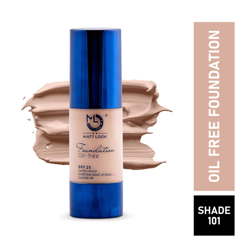 Matt look Oil-Free & Waterproof SPF25 Foundation - Shade 101