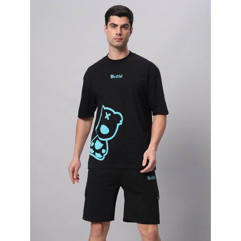 Griffel Oversized Black Bear Print Co-Ord Set (M)