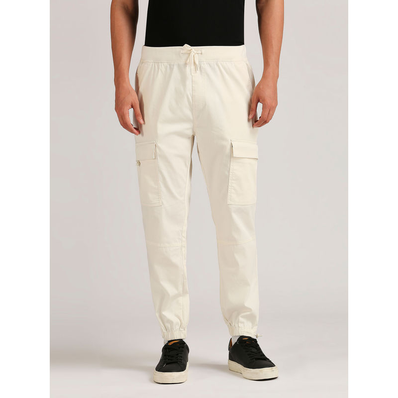 Pepe Jeans Ford Stretch Solid Joggers Off White (2XL)