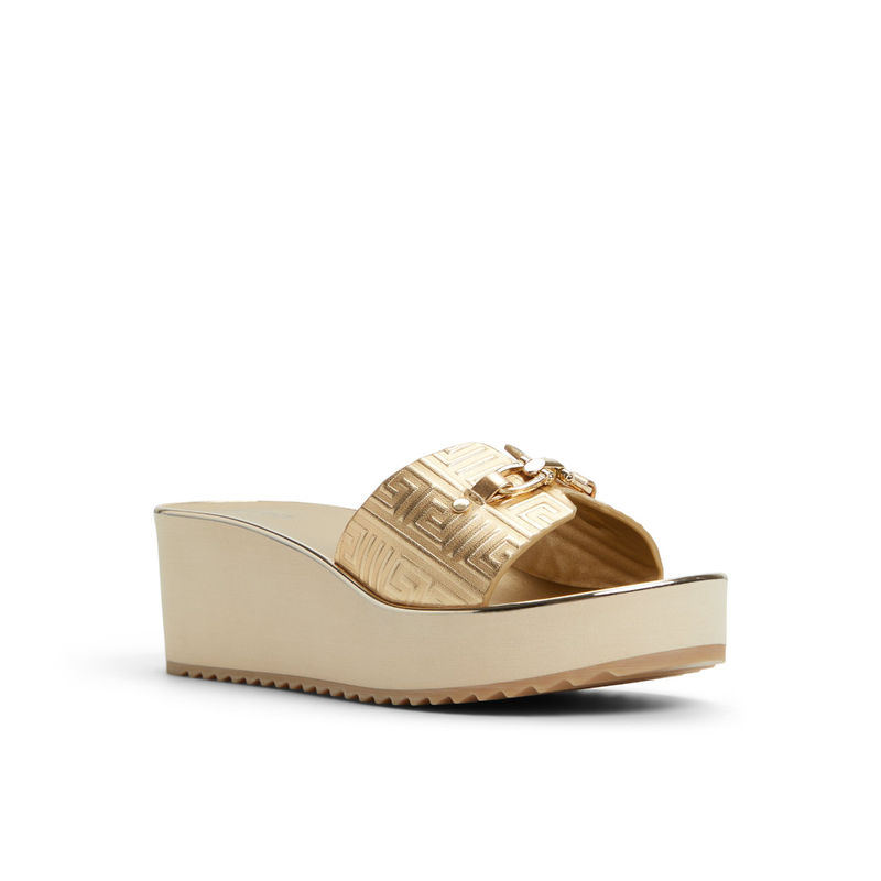 Aldo BERIANA-IN711 Women Gold EVA Wedges (UK 6)
