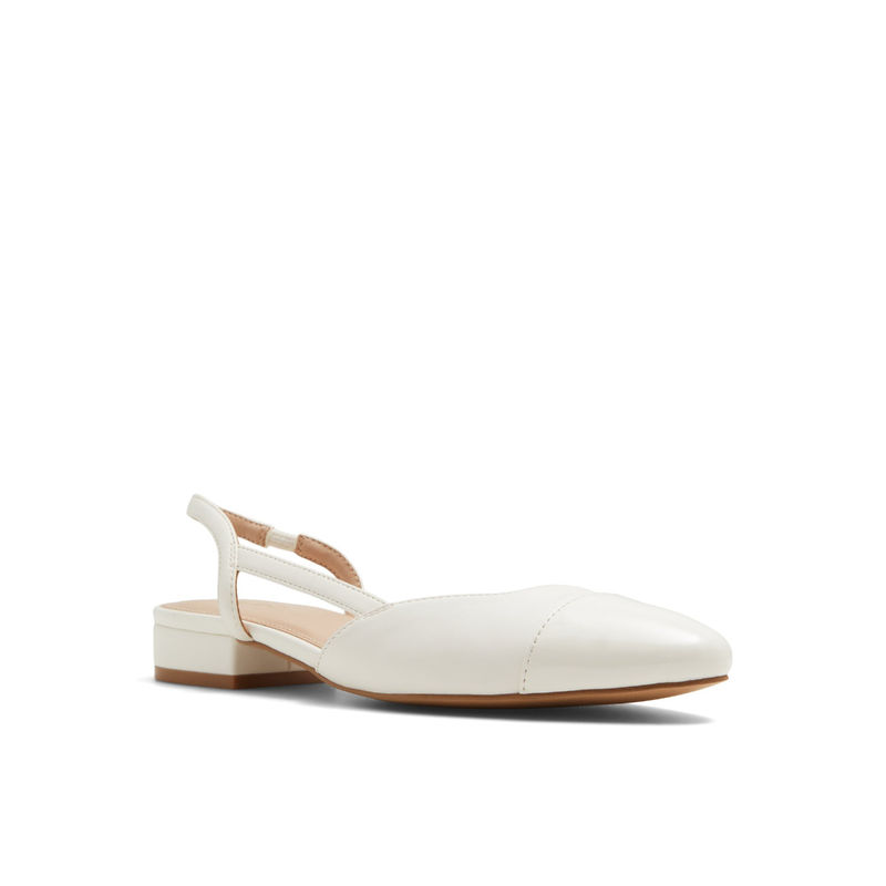 Aldo CLEMENTINNE-IN100 Women White Block Heeled Mules (UK 2)