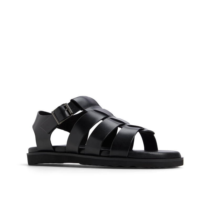 Aldo DARBY-IN001 Men Black Strap Sandals (UK 8)