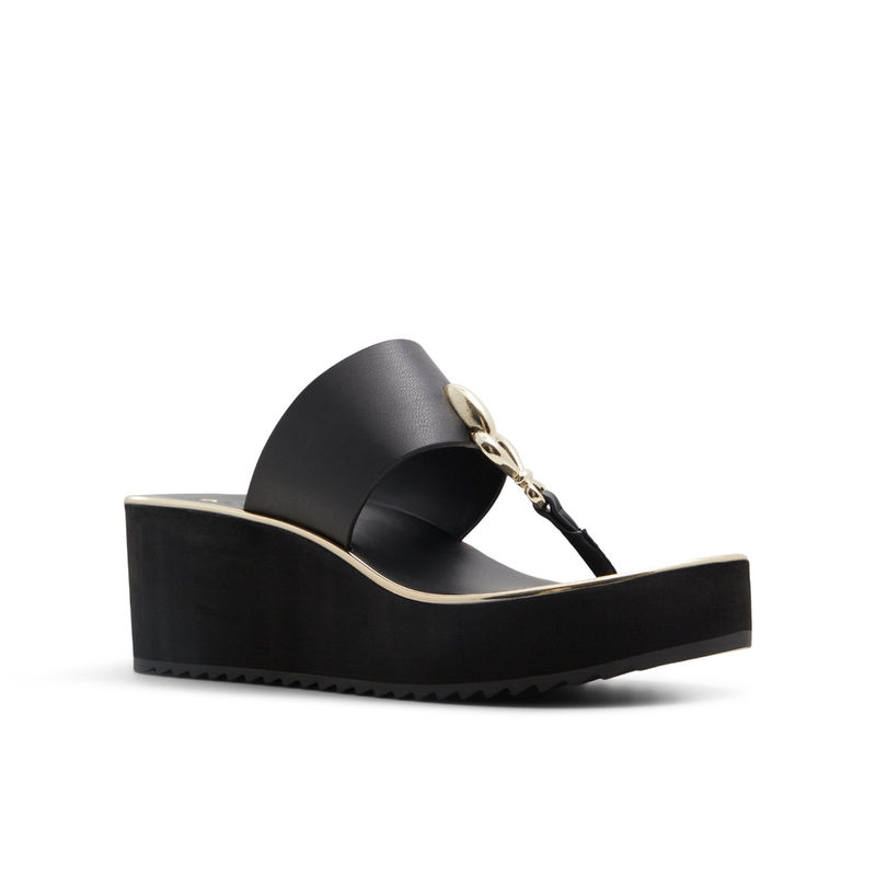 Aldo PENELOPY-IN001 Women Black EVA Sandals (UK 6)