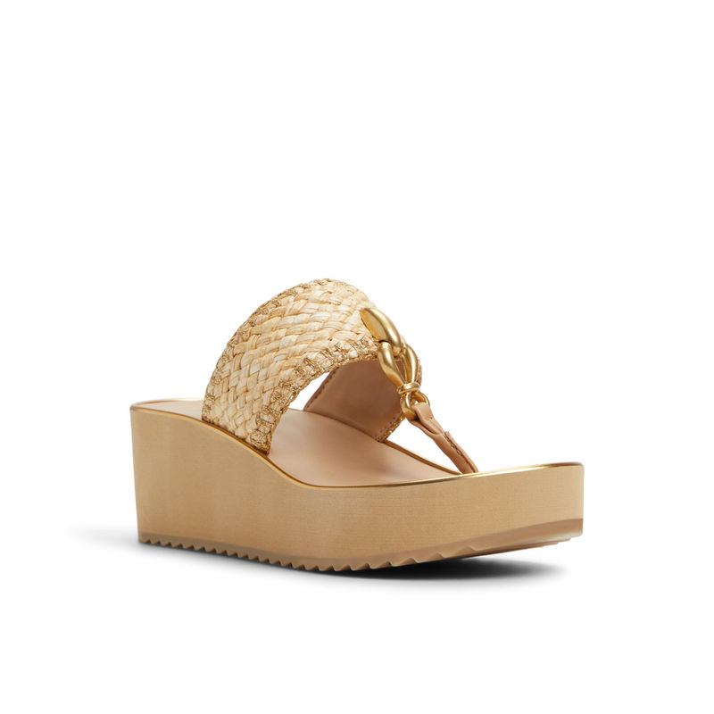 Aldo PENELOPY-IN101 Women Natural Beige EVA Sandals (UK 4)
