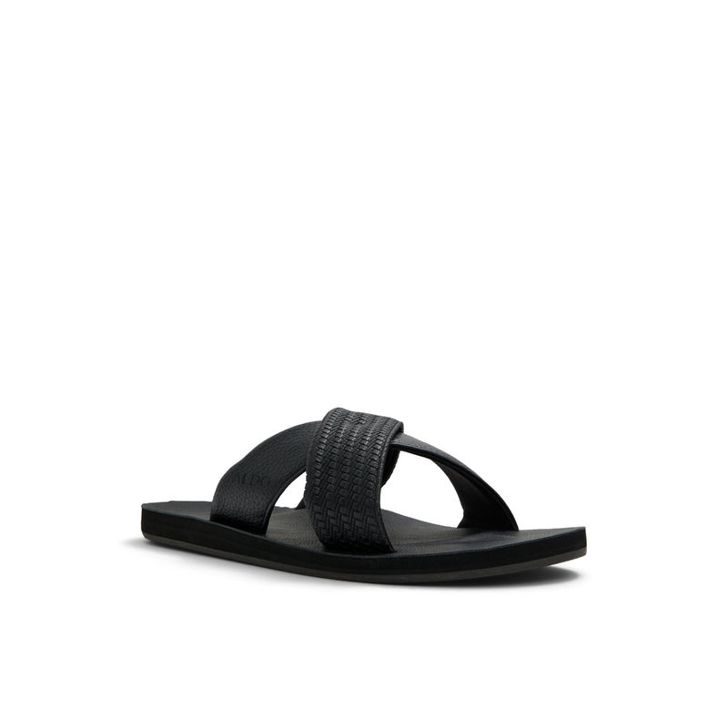 Aldo STMOCK-IN007 Men Other Black Strap Sandals (UK 8)