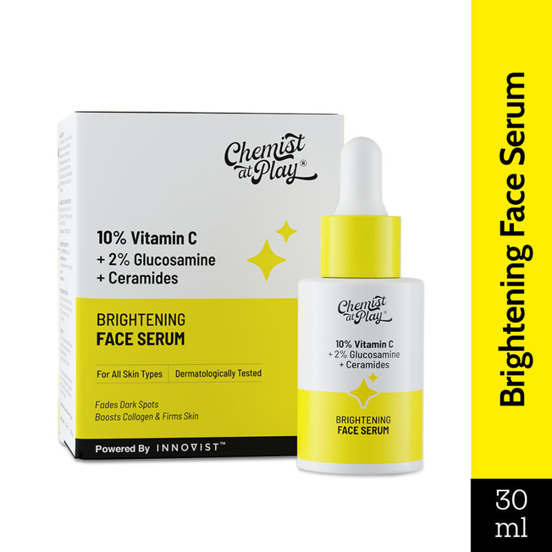 Chemist At Play 10% Vitamin C Face Serum |Brightens Skin |Treats Dark Spots & Hyperpigmentation