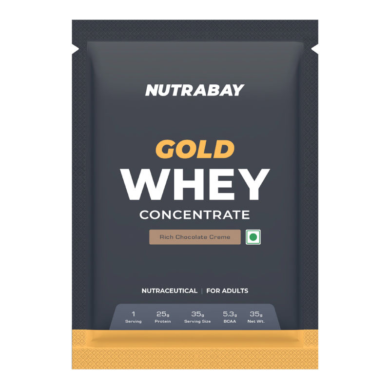 Nutrabay Gold Concentrate Whey Protein Powder - Rich Chocolate Cream