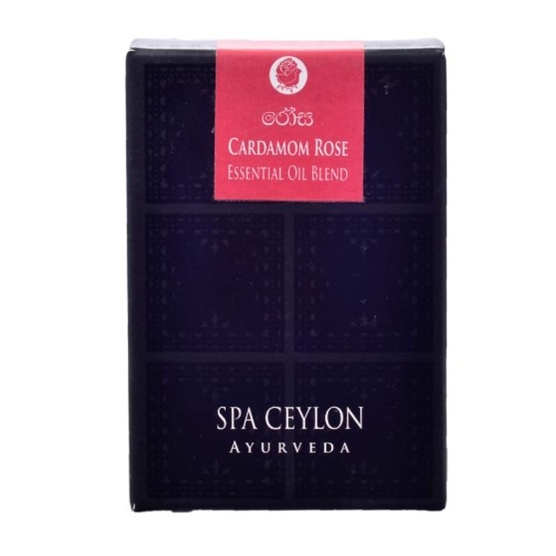 Spa Ceylon Luxury Ayurveda Cardamom Rose - Essential Oil Blend With Box