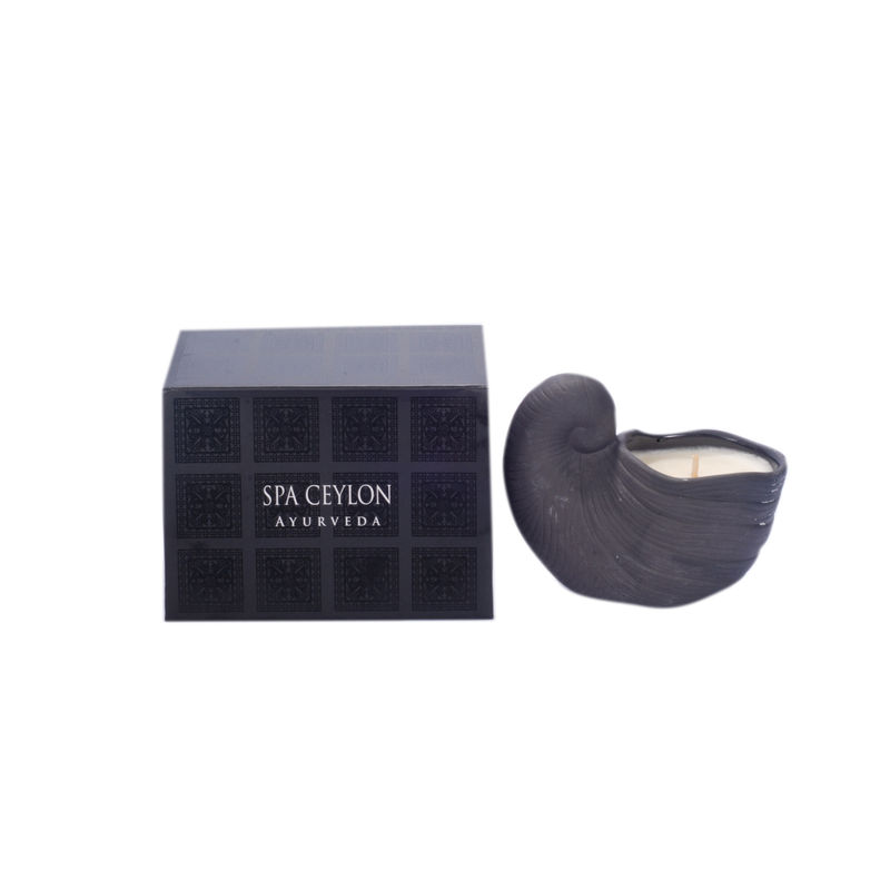 Spa Ceylon Luxury Ayurveda Cardamom Rose Black (B) Candle