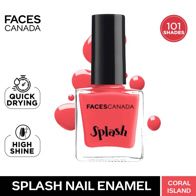 Faces Canada Splash Nail Enamel - Coral Island