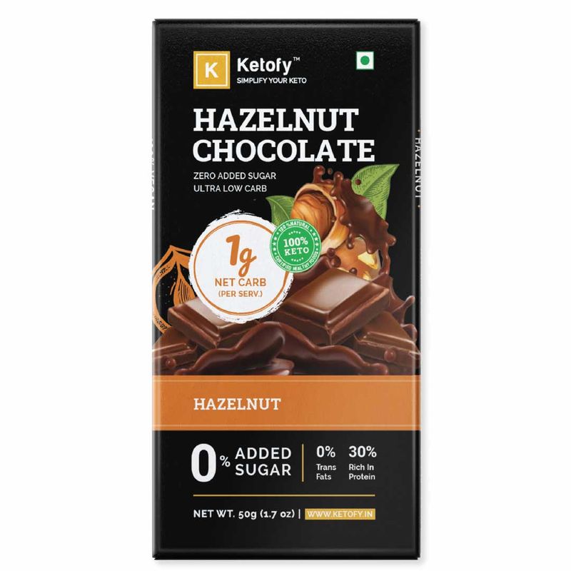 Buy Ketofy Hazelnut Keto Chocolate Online