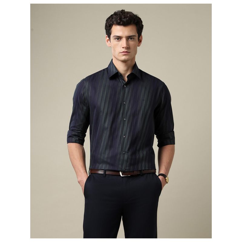 Arrow Mens Tailored Fit Dobby 1851 Blue Formal Shirt (40)