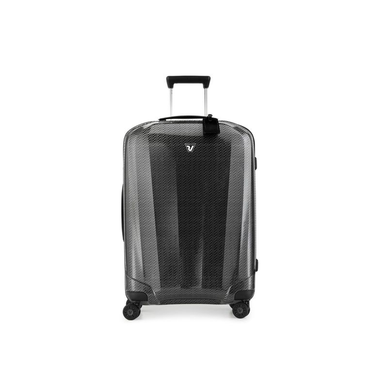 Roncato We Are Texture Graphite Polypropylene Material Hard Trolley (M)