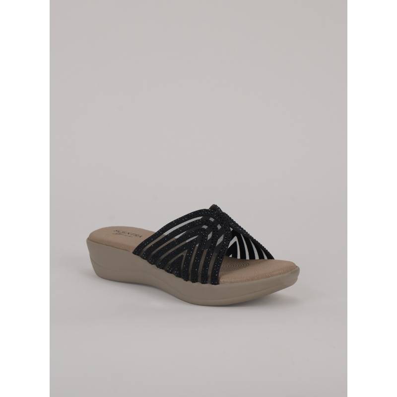 SCENTRA Womens Black Sandals (EURO 36)