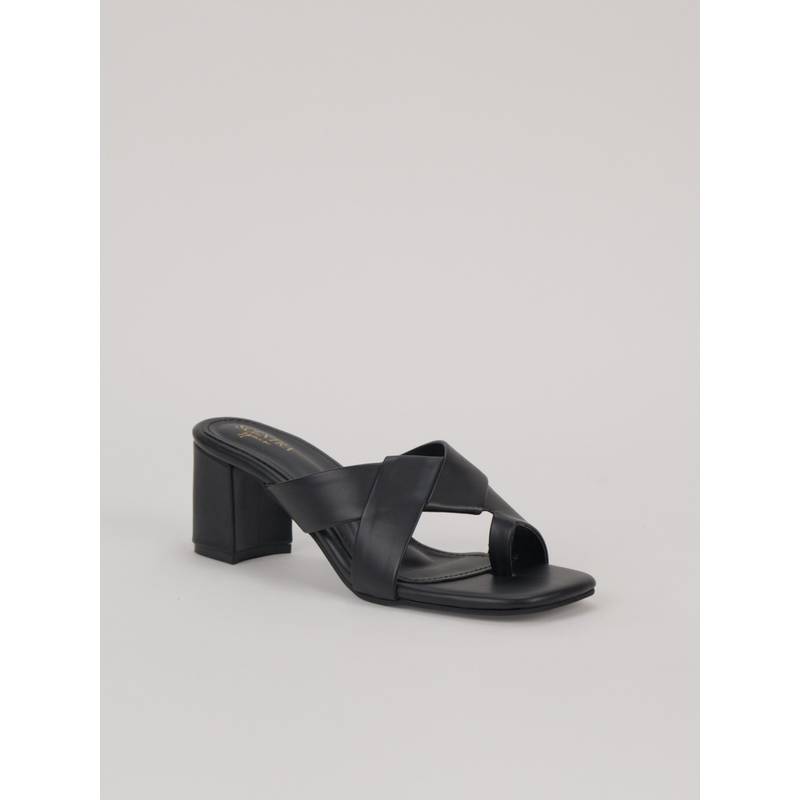 SCENTRA Womens Black Block Heels (EURO 36)