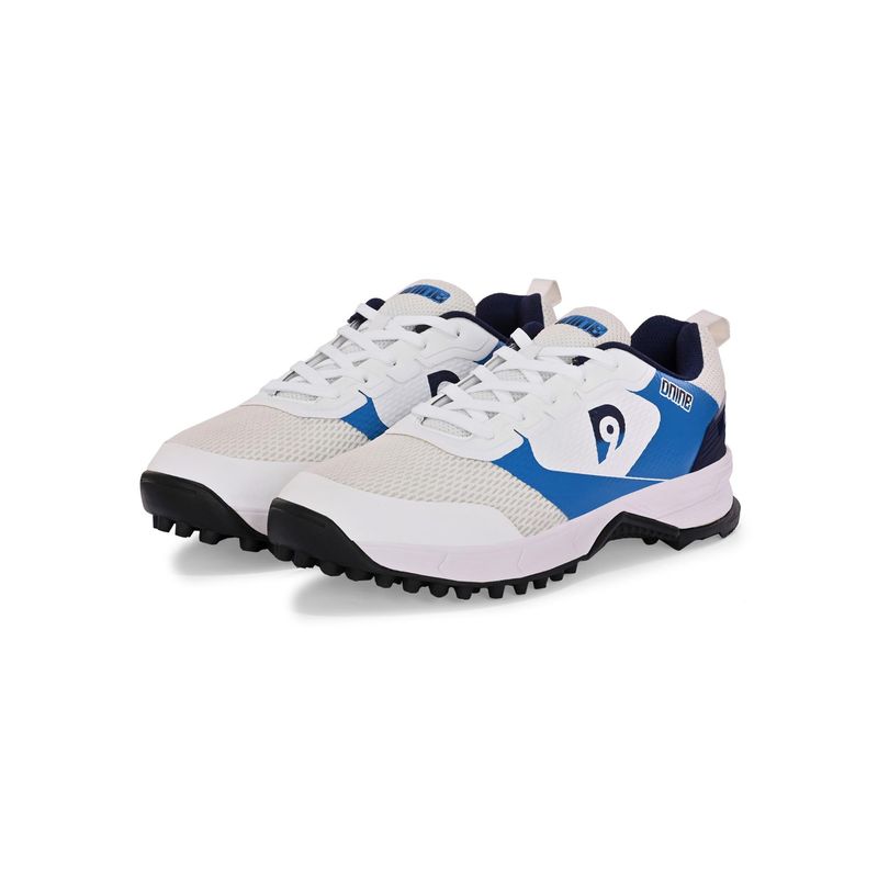 DNINE Men White DNINE Force Rubber Stud Cricket Shoes (UK 11)