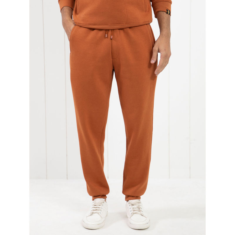 Rare Rabbit Bifrost Primary Rust Heavyweight Solid Joggers (32)