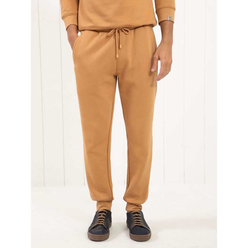 Rare Rabbit Brighton Primary Mustard Heavyweight Solid Joggers (32)