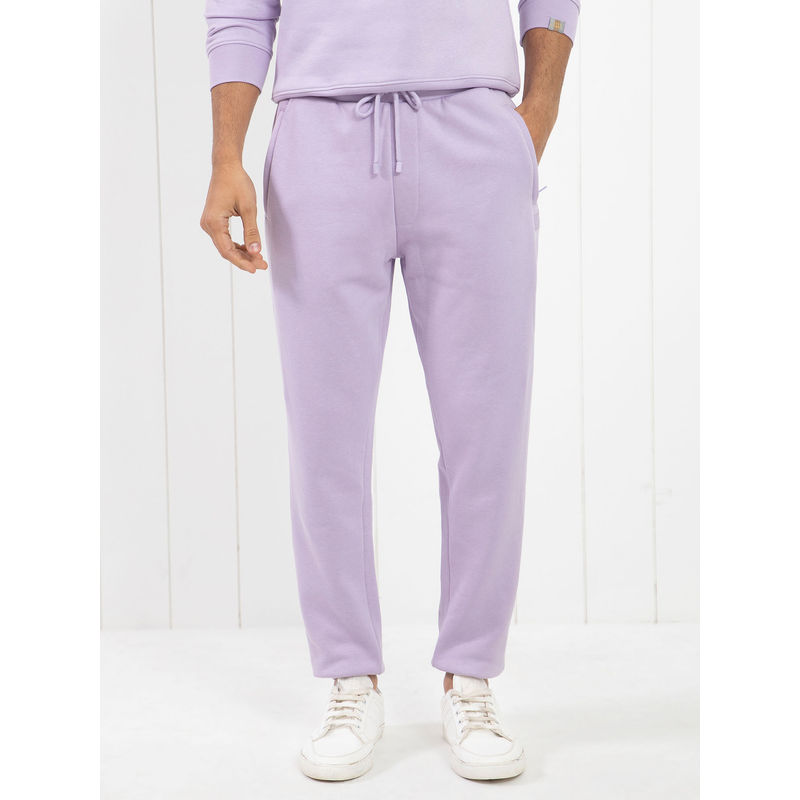 Rare Rabbit Castle Bay Pastel Purple Heavyweight Solid Joggers (30)