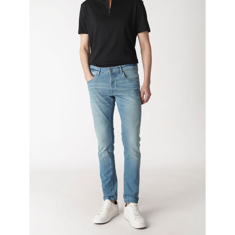 Rare Rabbit Corsica Primary Blue Light Wash Denim Jeans (28)