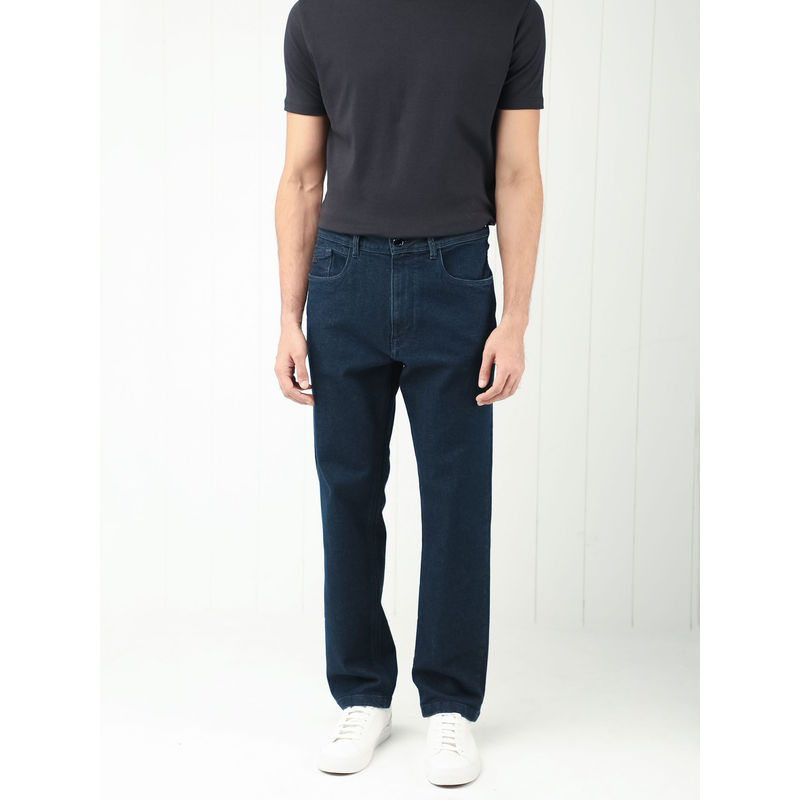 Rare Rabbit Lyon Dark Navy Rised Dark Wash Jeans (32)