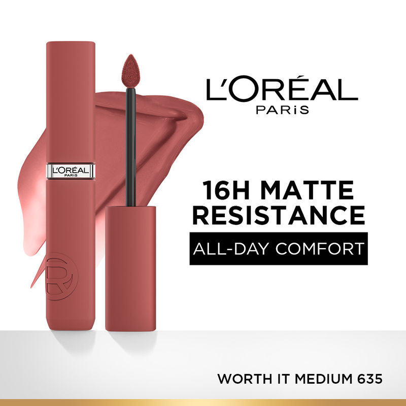 L'Oreal Paris Infallible Matte Resistance Liquid Lipstick - 635 Worth It Medium