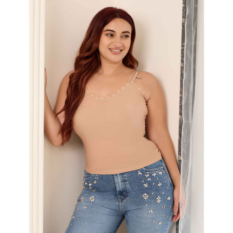 The Active Story Nude Lace Shaping Camisole (XS)