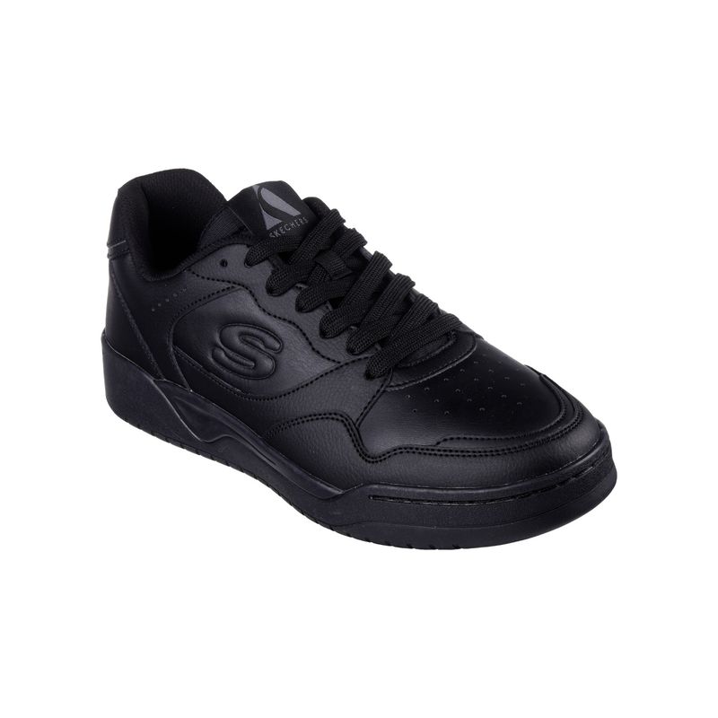 SKECHERS Men Koopa Black Casual Sneakers (UK 9)