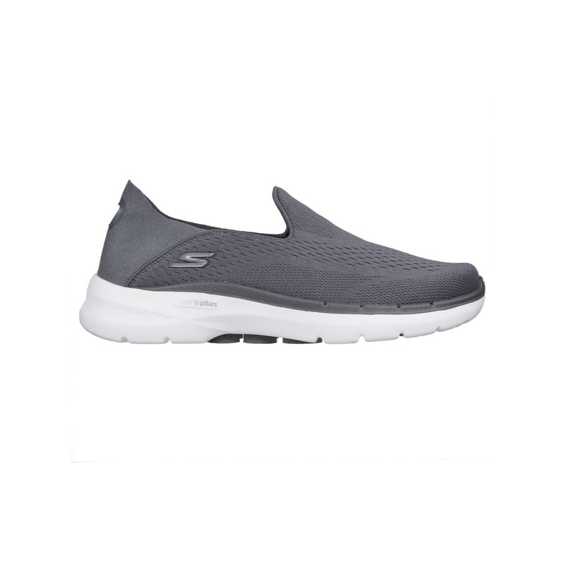 SKECHERS Men Go Walk 6 - Traverse Charcoal Walking Shoes (UK 7)