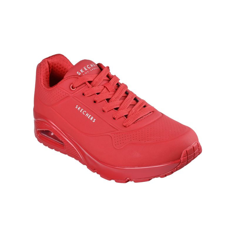SKECHERS Men Uno - Stand On Air Red Casual Sneakers (UK 8)