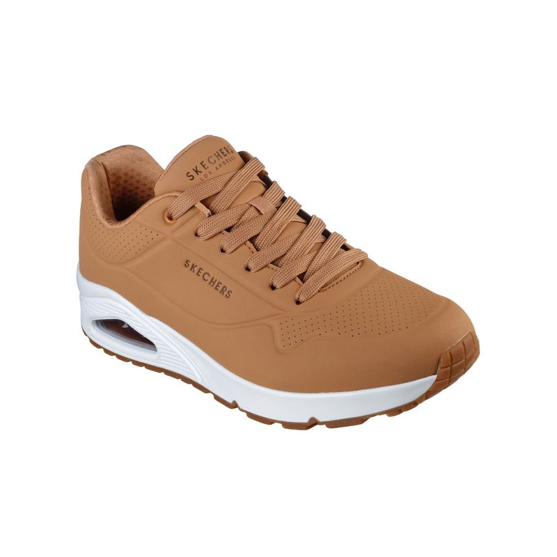 SKECHERS Men Uno - Stand On Air Tan Casual Sneakers (UK 8)