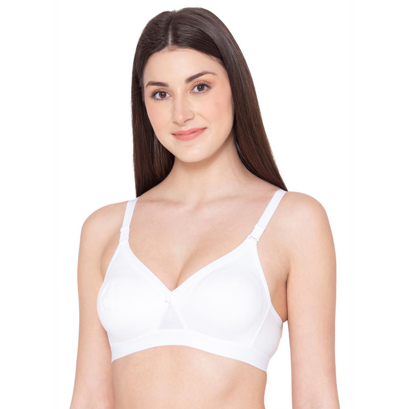 Groversons Paris Beauty Women Full Coverage Everyday T-Shirt Bra - White (36C)