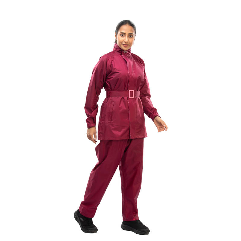 Reliable Rainwear H2O Diva Raincoat & Pant - Maroon (XL)