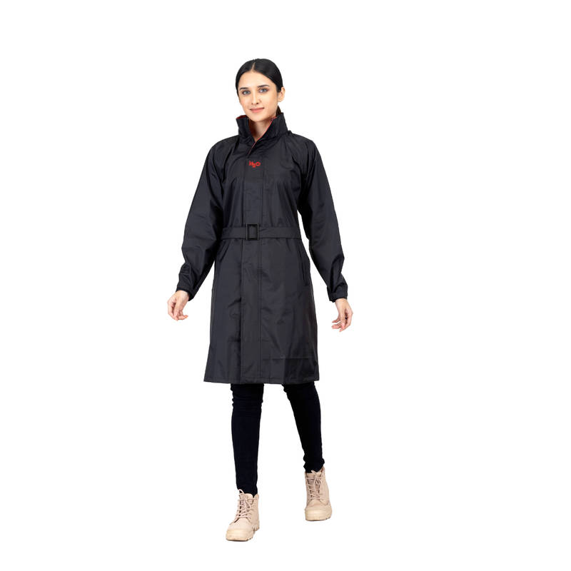 Reliable Rainwear H2O Femina - Black Raincoat (2XL)