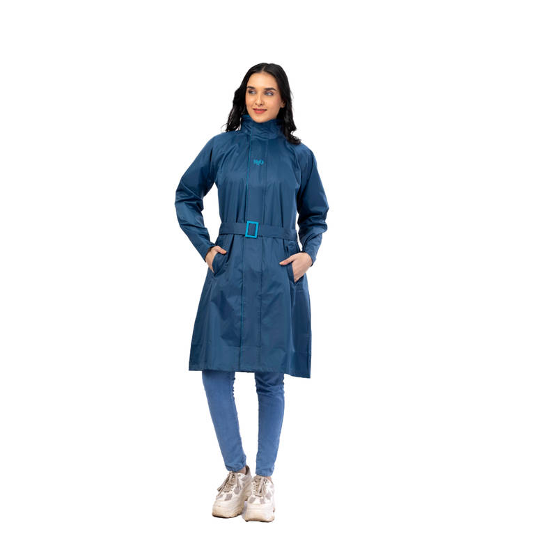Reliable Rainwear H2O Femina - Moroccan Navy Blue Raincoat (XL)