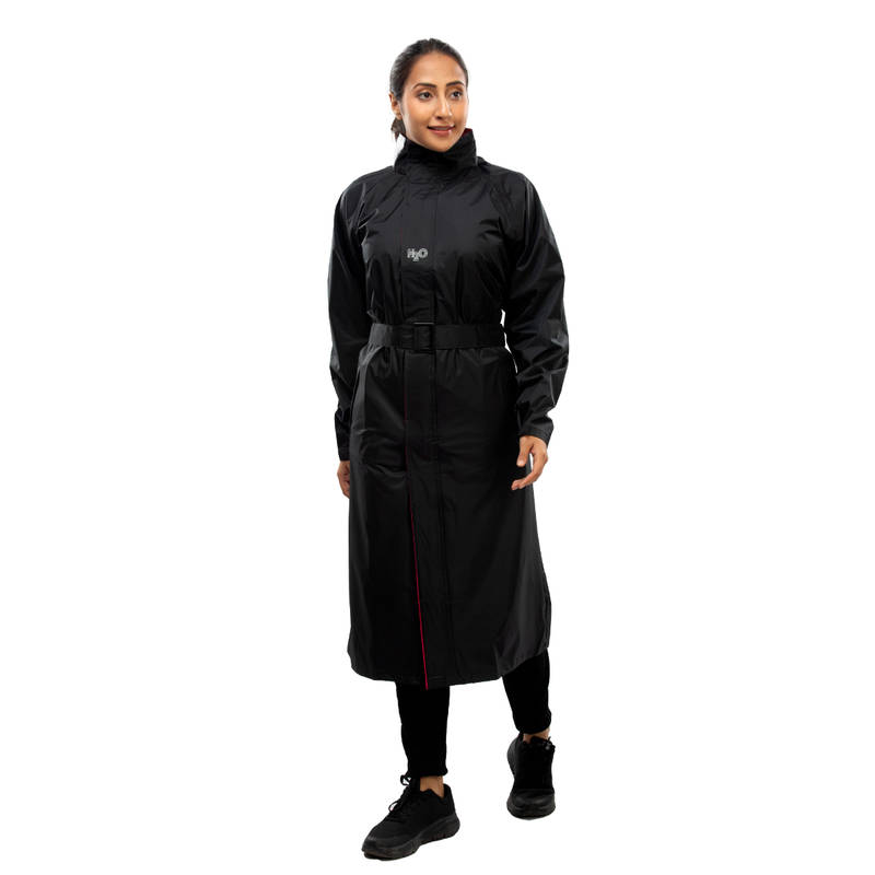 Reliable Rainwear H2O Grace - Black Raincoat (3XL)