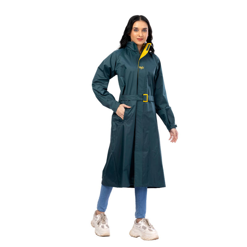 Reliable Rainwear H2O Grace - Bottle Green Raincoat (2XL)