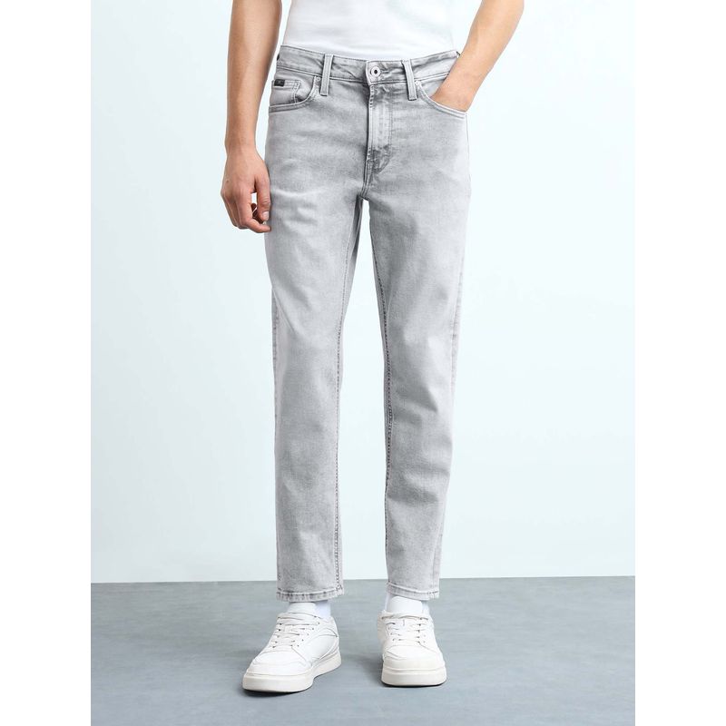 Flying Machine Men Mankle Relaxed Ankle Fit Mid Rise Jeans (30)