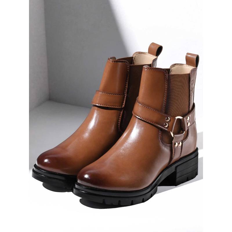 Louis Stitch Maple Tan Casual Boots for Women (UK 3)