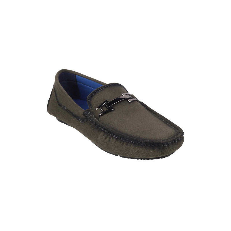 Mochi Solid Olive Loafers (EURO 40)